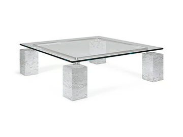 DIELLE - Square low crystal coffee table by Cattelan Italia - view 2